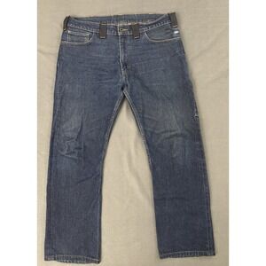 Kitanica Jeans Mens 36 Blue Denim Workwear Made USA Tactical Utility Pants